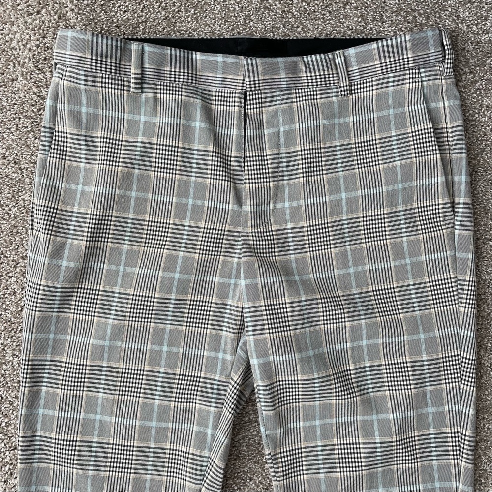 H&M mens plaid skinny dress pants - Picture 3 of 8